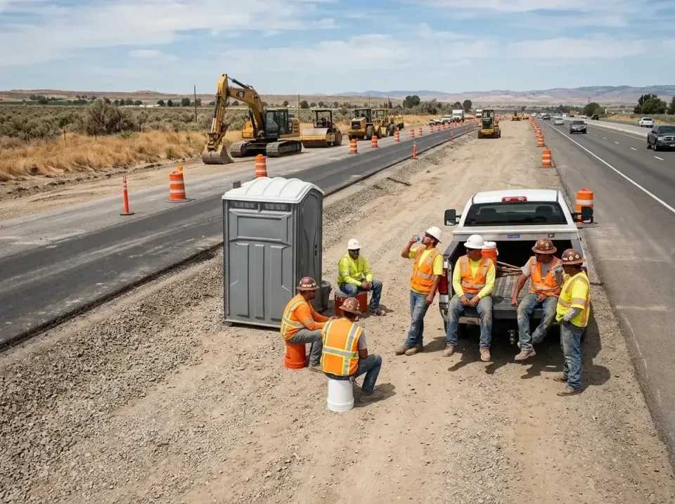 highway-road-construction-crew-007 — frequently asked questions, Porta Potty and Restroom Rentals in Beaumont, CA